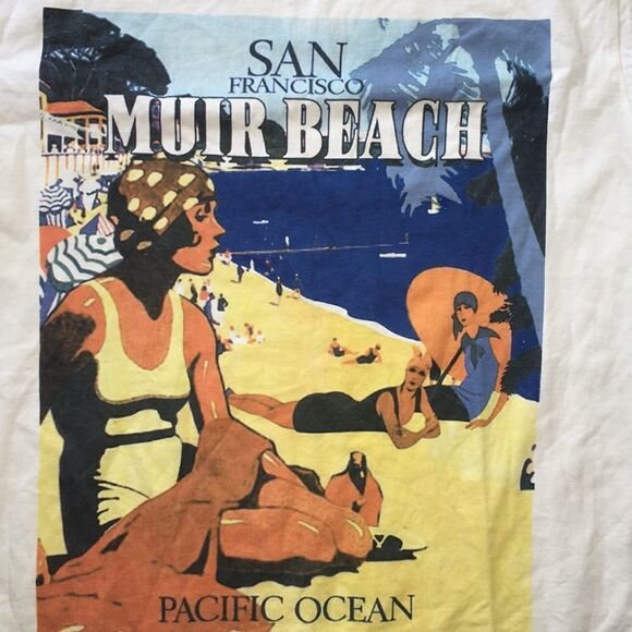 San Francisco Muir Beach Pacific Ocean t shirt - Picture 2 of 2